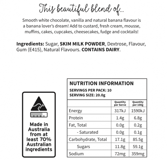 Back of Banana Custard