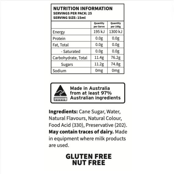 Back of Package of Nougat Dessert Topping