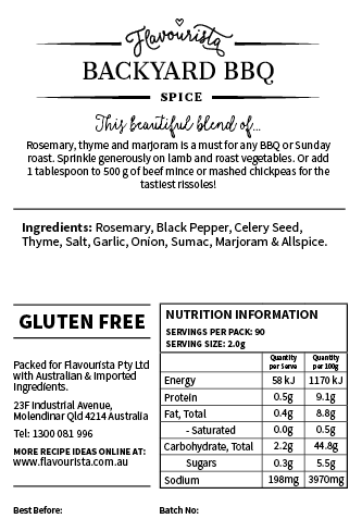 Back of Package of Backyard BBQ